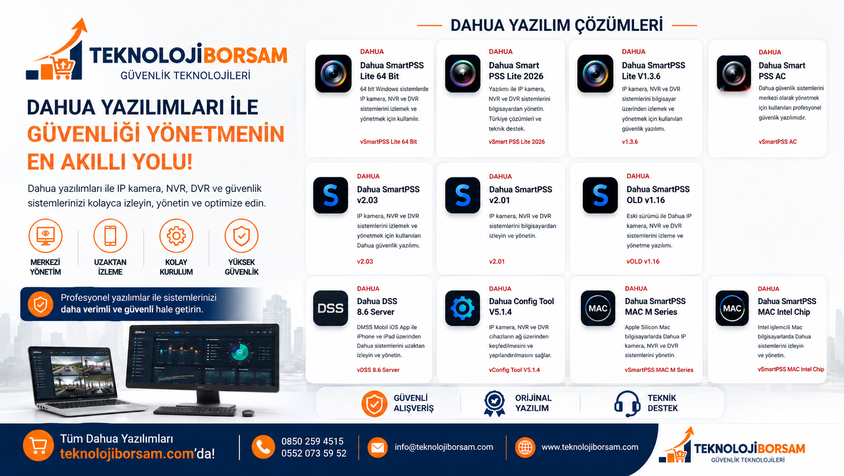 Dahua SmartPSS İndir | Kamera ve NVR Yönetim Yazılımı